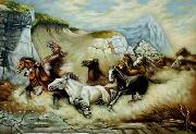 unknow artist Horses 048 oil painting reproduction